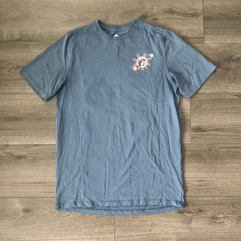 Buc-ees Mens M T Shirt Blue Short Sleeve